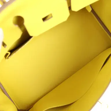 HERMÈS Pre-owned Hermes Birkin 25 Lime Swift Gold Hardware | Thumbnail 8 HERMÈS Pre-owned Hermes Birkin 25 Lime Swift Gold Hardware | Thumbnail 8