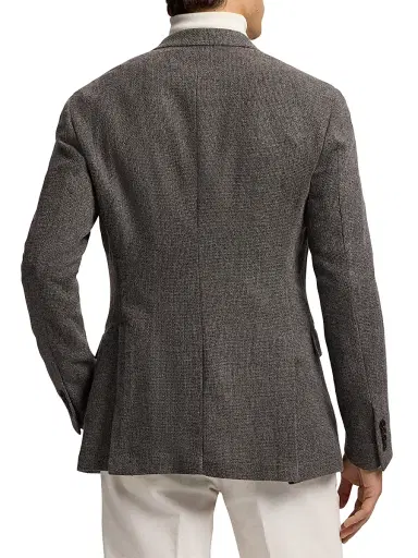 Ralph Lauren Purple Label Men's Hadley Hand-Tailored Cashmere Jacket - Medium Grey | Thumbnail 5 Ralph Lauren Purple Label Men's Hadley Hand-Tailored Cashmere Jacket - Medium Grey | Thumbnail 5