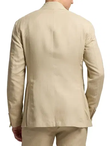 Ralph Lauren Purple Label Men's Hadley Hand-Tailored Silk-Linen Jacket - Champagne - Size 48 | Thumbnail 5 Ralph Lauren Purple Label Men's Hadley Hand-Tailored Silk-Linen Jacket - Champagne - Size 48 | Thumbnail 5