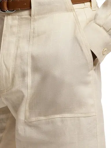 Ralph Lauren Purple Label Men's Hand-Tailored Linen Relaxed-Fit Shorts | Thumbnail 6 Ralph Lauren Purple Label Men's Hand-Tailored Linen Relaxed-Fit Shorts | Thumbnail 6