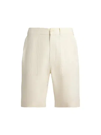 Ralph Lauren Purple Label Men's Hand-Tailored Linen Relaxed-Fit Shorts | Thumbnail 1 Ralph Lauren Purple Label Men's Hand-Tailored Linen Relaxed-Fit Shorts | Thumbnail 1