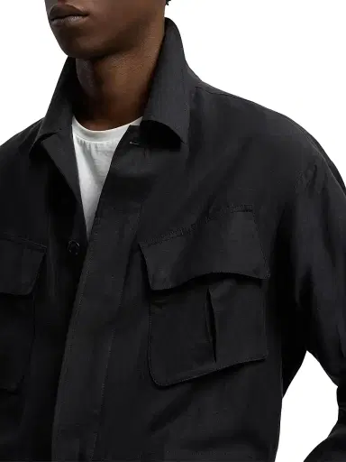 Ralph Lauren Purple Label Men's Silk-Linen Field Jacket | Thumbnail 7 Ralph Lauren Purple Label Men's Silk-Linen Field Jacket | Thumbnail 7