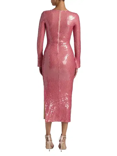 16Arlington Women's Solaria High-Shine Sequin Midi-Dress - Rosa | Thumbnail 5 16Arlington Women's Solaria High-Shine Sequin Midi-Dress - Rosa | Thumbnail 5