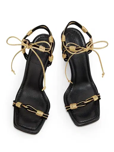 Ulla Johnson Women's Aris 95MM Leather & Suede Stiletto Sandals | Thumbnail 4 Ulla Johnson Women's Aris 95MM Leather & Suede Stiletto Sandals | Thumbnail 4