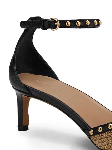 Ulla Johnson Women's Hera 50MM Raffia & Leather Pumps | Thumbnail 5 Ulla Johnson Women's Hera 50MM Raffia & Leather Pumps | Thumbnail 5