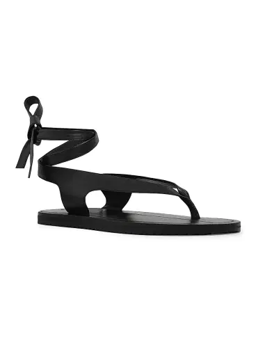 A.Emery Women's Elmer Ankle Tie Sandals - Black | Thumbnail 2 A.Emery Women's Elmer Ankle Tie Sandals - Black | Thumbnail 2