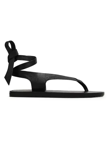 A.Emery Women's Elmer Ankle Tie Sandals - Black | Thumbnail 1 A.Emery Women's Elmer Ankle Tie Sandals - Black | Thumbnail 1