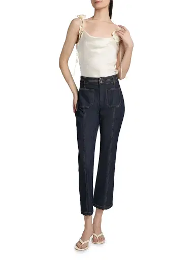 Cinq à Sept Women's Trailing Flower Marta Silk Cami - | Thumbnail 2 Cinq à Sept Women's Trailing Flower Marta Silk Cami - | Thumbnail 2