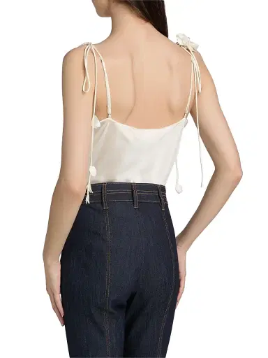 Cinq à Sept Women's Trailing Flower Marta Silk Cami - | Thumbnail 5 Cinq à Sept Women's Trailing Flower Marta Silk Cami - | Thumbnail 5