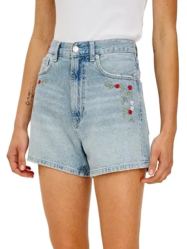 Rails Women's Rancho High-Rise Denim Shorts - Dainty Rose | Thumbnail 4 Rails Women's Rancho High-Rise Denim Shorts - Dainty Rose | Thumbnail 4