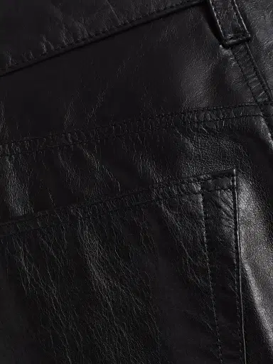 RE/DONE Women's Leather A-Line Shorts | Thumbnail 7 RE/DONE Women's Leather A-Line Shorts | Thumbnail 7