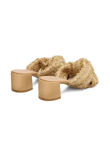 Stuart Weitzman Women's Soplaya 50MM Woven Block-Heel Slip-On Sandals - Natural | Thumbnail 3 Stuart Weitzman Women's Soplaya 50MM Woven Block-Heel Slip-On Sandals - Natural | Thumbnail 3