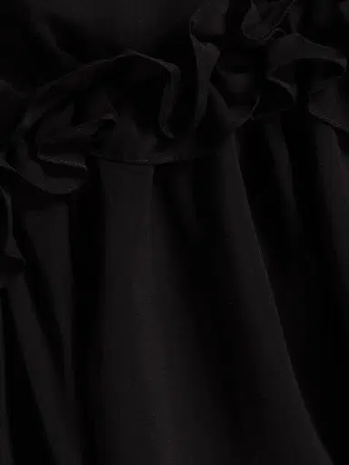 Kika Vargas Women's Cynthi Ruffled-Trim Semi-Sheer Blouse - Black - Size 10 | Thumbnail 7 Kika Vargas Women's Cynthi Ruffled-Trim Semi-Sheer Blouse - Black - Size 10 | Thumbnail 7