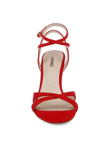 L'AGENCE Women's Miranda 90MM Suede Sandals - Red Suede | Thumbnail 5 L'AGENCE Women's Miranda 90MM Suede Sandals - Red Suede | Thumbnail 5