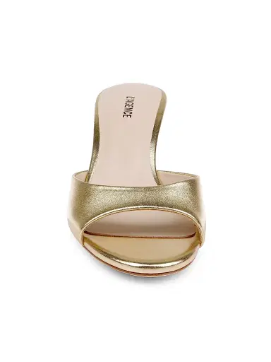 L'AGENCE Women's Arleen 55MM Leather Sandals - Gold Leather | Thumbnail 5 L'AGENCE Women's Arleen 55MM Leather Sandals - Gold Leather | Thumbnail 5