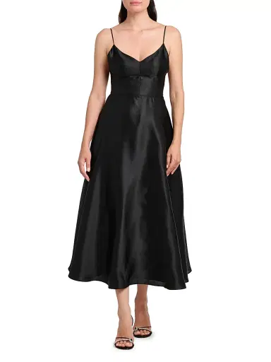 Alberta Ferretti Women's Silk Midi-Dress | Thumbnail 3 Alberta Ferretti Women's Silk Midi-Dress | Thumbnail 3