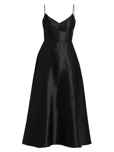 Alberta Ferretti Women's Silk Midi-Dress | Thumbnail 1 Alberta Ferretti Women's Silk Midi-Dress | Thumbnail 1