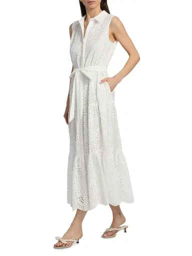 Kobi Halperin Women's Camila Embroidered Eyelet Midi-Dress | Thumbnail 2 Kobi Halperin Women's Camila Embroidered Eyelet Midi-Dress | Thumbnail 2