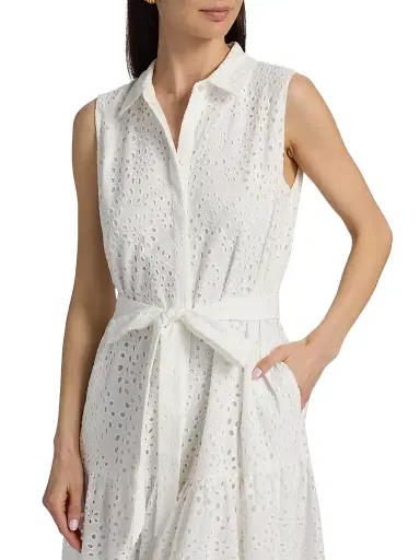 Kobi Halperin Women's Camila Embroidered Eyelet Midi-Dress | Thumbnail 6 Kobi Halperin Women's Camila Embroidered Eyelet Midi-Dress | Thumbnail 6