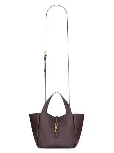 Saint Laurent Women's Le 5 à 7 Baby Bea Top Handle Bag in Grained Leather | Thumbnail 8 Saint Laurent Women's Le 5 à 7 Baby Bea Top Handle Bag in Grained Leather | Thumbnail 8