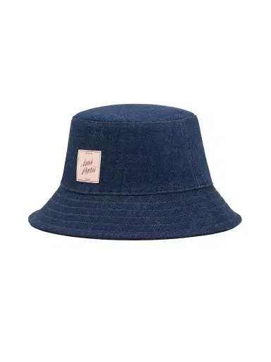 AMI PARIS Men's Topstitched Denim Bucket Hat - Indigo | Thumbnail 1 AMI PARIS Men's Topstitched Denim Bucket Hat - Indigo | Thumbnail 1