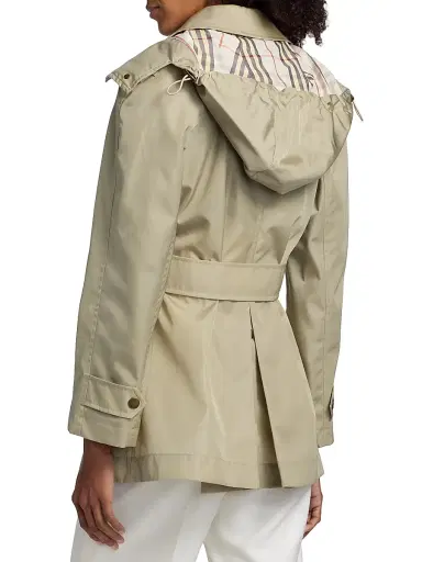 Burberry Women's Tilgate Belted Mini Trench Coat - Sparrow Beige | Thumbnail 5 Burberry Women's Tilgate Belted Mini Trench Coat - Sparrow Beige | Thumbnail 5