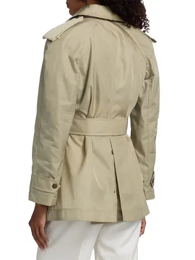 Burberry Women's Tilgate Belted Mini Trench Coat - Sparrow Beige | Thumbnail 6 Burberry Women's Tilgate Belted Mini Trench Coat - Sparrow Beige | Thumbnail 6