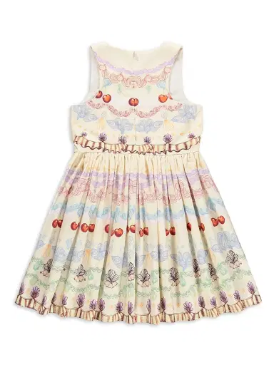 Molo Little Girl's & Girl's Decorative-Print Cotton Dress - Fancy Pancy Cake | Thumbnail 2 Molo Little Girl's & Girl's Decorative-Print Cotton Dress - Fancy Pancy Cake | Thumbnail 2