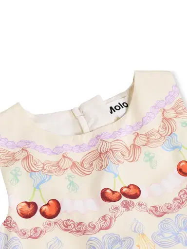 Molo Little Girl's & Girl's Decorative-Print Cotton Dress - Fancy Pancy Cake | Thumbnail 5 Molo Little Girl's & Girl's Decorative-Print Cotton Dress - Fancy Pancy Cake | Thumbnail 5