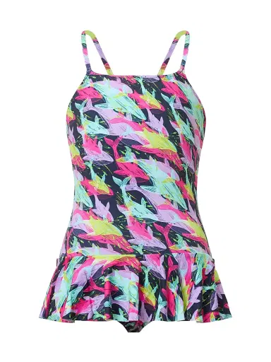 Vilebrequin Little Girl's & Girl's Whale One-Piece Swimsuit - Navy Blue Marine | Thumbnail 1 Vilebrequin Little Girl's & Girl's Whale One-Piece Swimsuit - Navy Blue Marine | Thumbnail 1