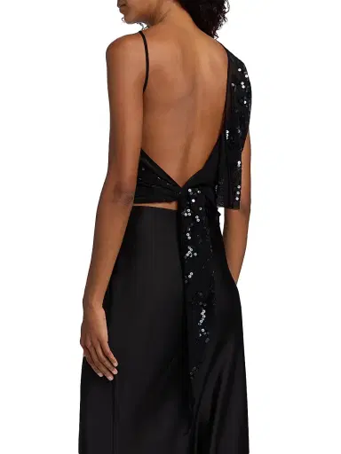 Rick Owens Women's Tungsten Sheer Sequined Top - Black Transparent Black - Size 2 | Thumbnail 5 Rick Owens Women's Tungsten Sheer Sequined Top - Black Transparent Black - Size 2 | Thumbnail 5