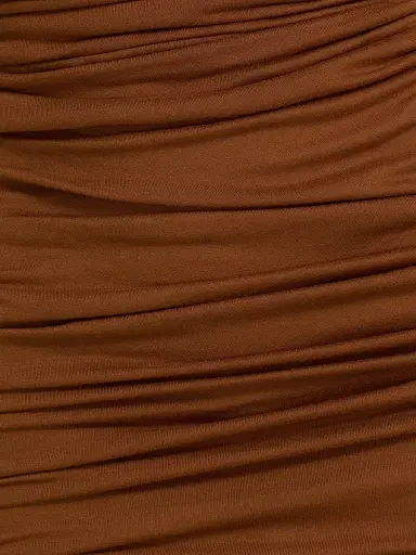 Rick Owens Women's Edfu Jersey Strapless Gown - Cognac | Thumbnail 7 Rick Owens Women's Edfu Jersey Strapless Gown - Cognac | Thumbnail 7