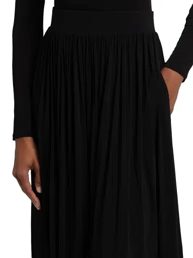 Zimmermann Women's Gathered Midi-Skirt - Black | Thumbnail 6 Zimmermann Women's Gathered Midi-Skirt - Black | Thumbnail 6