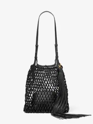 Michael Kors Collection Loli Macramé Shoulder Bag in White - One Size by Michael Kors Collection | Thumbnail 2 Michael Kors Collection Loli Macramé Shoulder Bag in White - One Size by Michael Kors Collection | Thumbnail 2