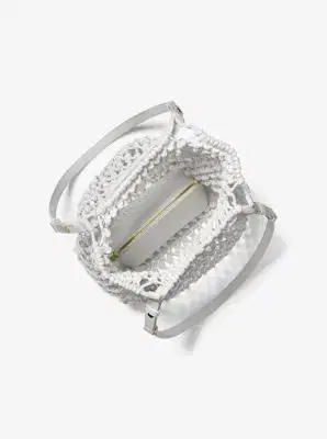 Michael Kors Collection Loli Macramé Shoulder Bag in White - One Size by Michael Kors Collection | Thumbnail 7 Michael Kors Collection Loli Macramé Shoulder Bag in White - One Size by Michael Kors Collection | Thumbnail 7