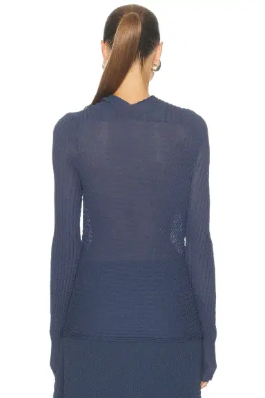 Victoria Beckham Long Sleeve Top | Thumbnail 3 Victoria Beckham Long Sleeve Top | Thumbnail 3