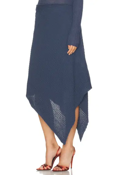 Victoria Beckham Draped Midi Skirt | Thumbnail 3 Victoria Beckham Draped Midi Skirt | Thumbnail 3