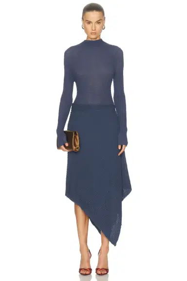 Victoria Beckham Draped Midi Skirt | Thumbnail 5 Victoria Beckham Draped Midi Skirt | Thumbnail 5