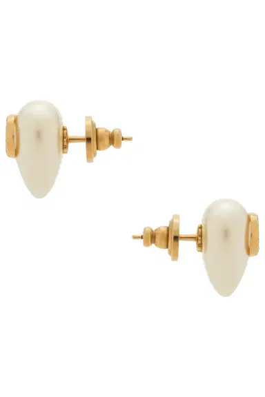 Valentino Garavani V Logo Signature Pearl Earrings | Thumbnail 3 Valentino Garavani V Logo Signature Pearl Earrings | Thumbnail 3