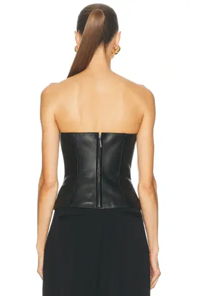 Ralph Lauren Collection Harling Bust Strapless Blouse | Thumbnail 3 Ralph Lauren Collection Harling Bust Strapless Blouse | Thumbnail 3