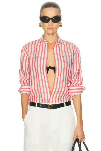 Ralph Lauren Collection Capri Long Sleeve Button Front Shirt | Thumbnail 1 Ralph Lauren Collection Capri Long Sleeve Button Front Shirt | Thumbnail 1