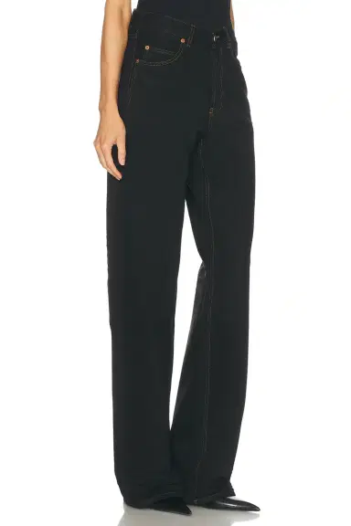 Saint Laurent V Waist Wide Leg | Thumbnail 2 Saint Laurent V Waist Wide Leg | Thumbnail 2