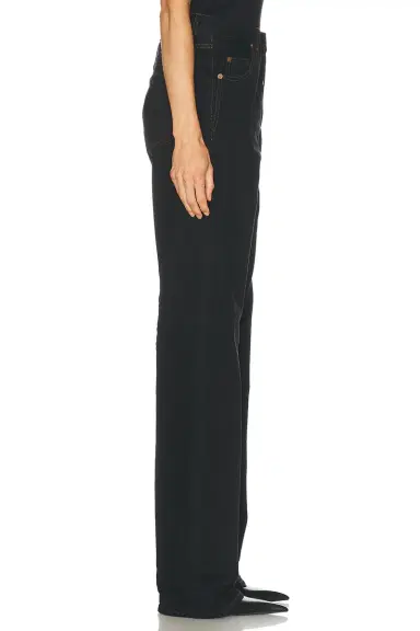 Saint Laurent V Waist Wide Leg | Thumbnail 3 Saint Laurent V Waist Wide Leg | Thumbnail 3