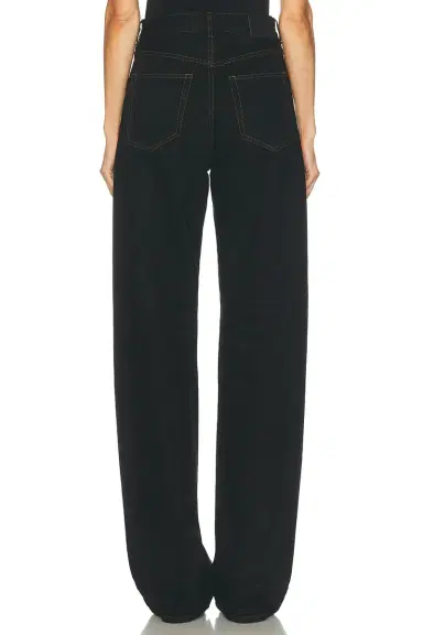 Saint Laurent V Waist Wide Leg | Thumbnail 4 Saint Laurent V Waist Wide Leg | Thumbnail 4