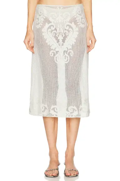 L'Academie Fallon Midi Skirt | Thumbnail 3 L'Academie Fallon Midi Skirt | Thumbnail 3