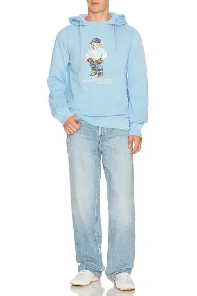 Polo Ralph Lauren Long Sleeve Vintage Fleece Novelty Denim Bear Hoodie | Thumbnail 5 Polo Ralph Lauren Long Sleeve Vintage Fleece Novelty Denim Bear Hoodie | Thumbnail 5