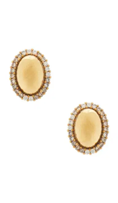 Anton Heunis Clasp Oval Stud Earrings | Thumbnail 1 Anton Heunis Clasp Oval Stud Earrings | Thumbnail 1