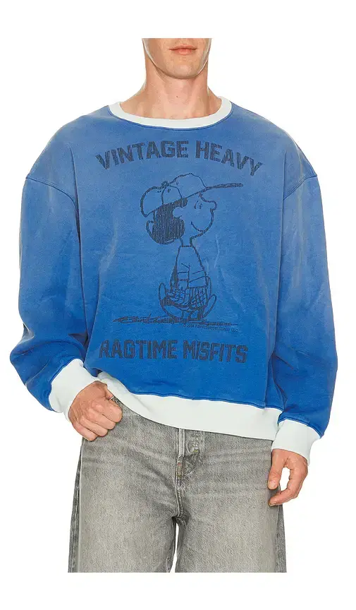 x Peanuts Lucy Ragtime Crewneck Sweater x Peanuts Lucy Ragtime Crewneck Sweater