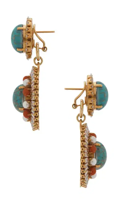 Anton Heunis Oval Disc Chandelier Earrings | Thumbnail 2 Anton Heunis Oval Disc Chandelier Earrings | Thumbnail 2