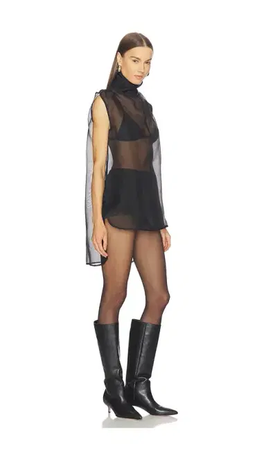 Aexae Silk Organza Roll Neck Top | Thumbnail 2 Aexae Silk Organza Roll Neck Top | Thumbnail 2